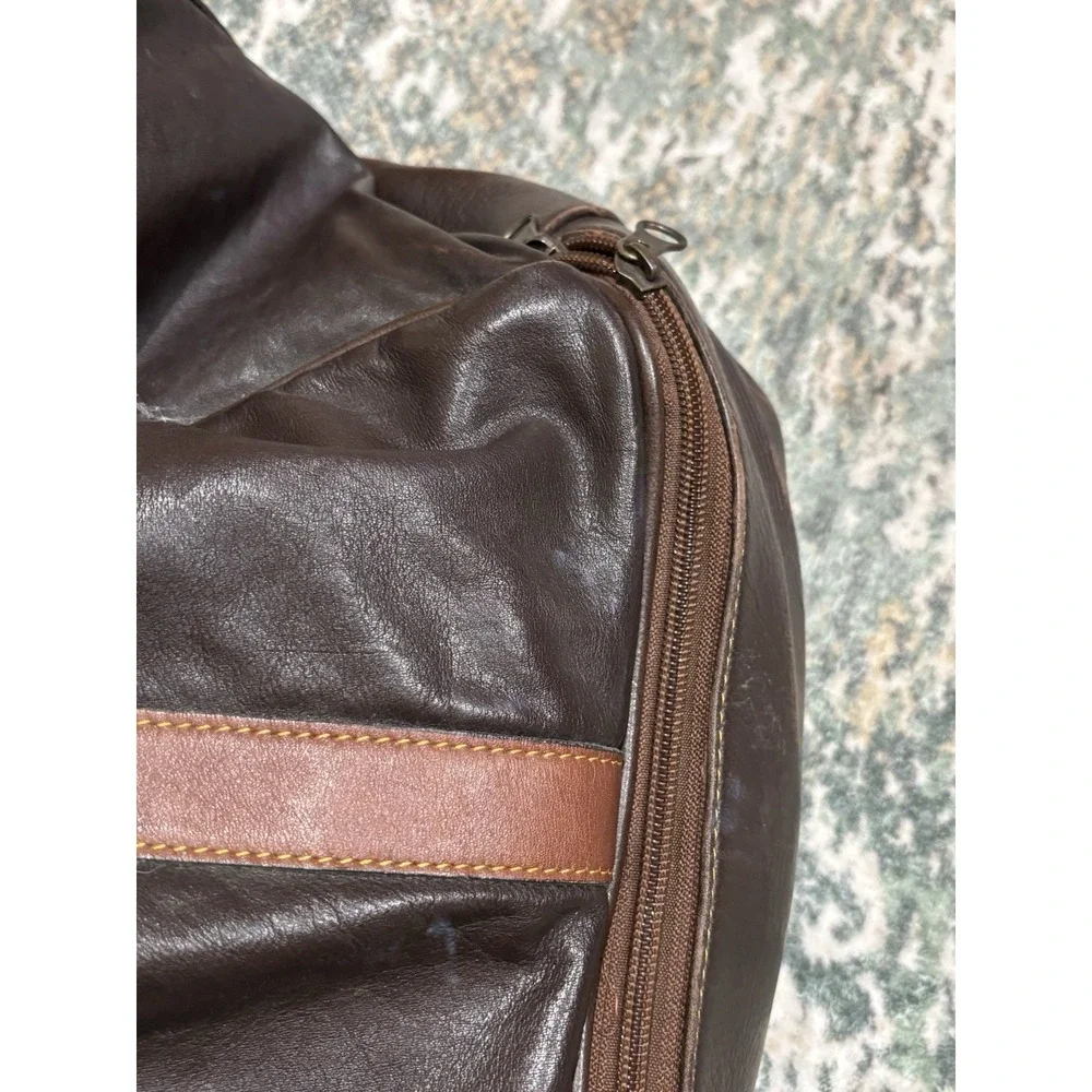 Vintage MC Buenos Aires‎ Leather Travel Duffel Bag